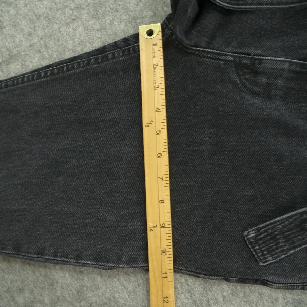 Reformation Jeans Womens 29 Black Belted High Waist Mom Jean Denim  90s - Picture 10 of 12